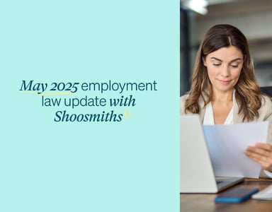 Image for May 2025 employment law update with Shoosmiths